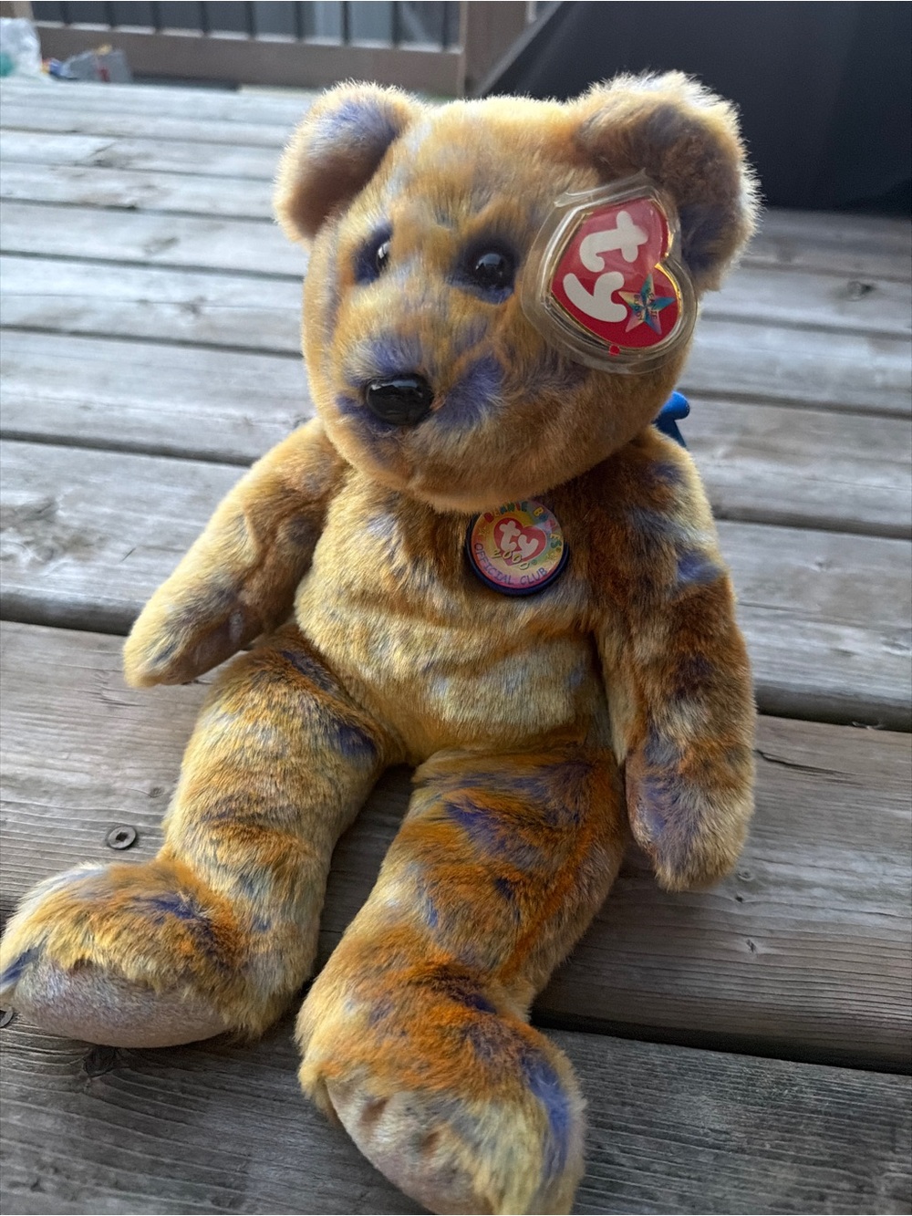 TY Beanie Buddy Clubby III Bear 13" BBOC Exclusive 2000 With Tags Vintage